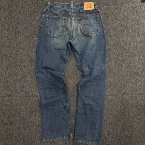 VTG Levi's 559 Relaxed Fit Straight Leg 34x34 Medium Wash Denim Blue Jeans Zip